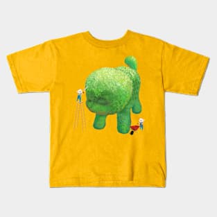 Topiary Dog Kids T-Shirt